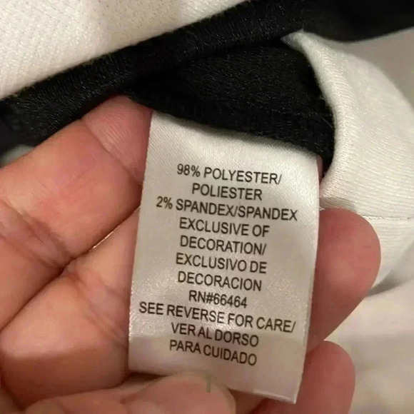 Sandra Darren Women Black/White Dress  8- NWOT - Picture 5 of 9
